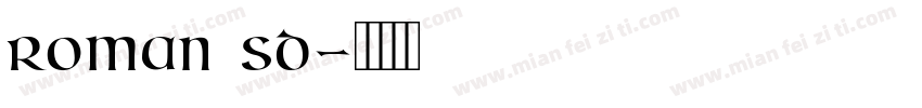 roman sd字体转换